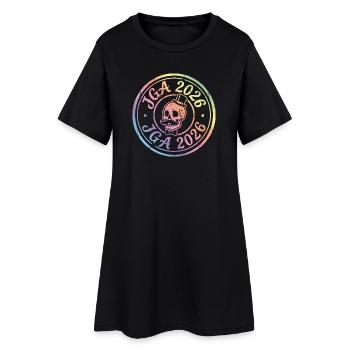Jga 2026 Enterrement de vie de garçon du Crâne - Robe T-shirt Femme - noir - Devant