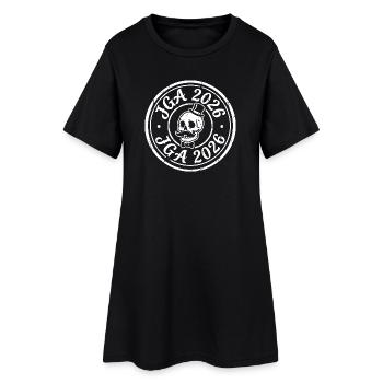 Jga 2026 Enterrement de vie de garçon du Crâne - Robe T-shirt Femme - noir - Devant