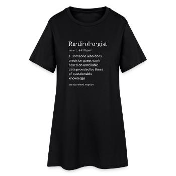 Art de définition drôle du dictionnaire radiologue - Robe T-shirt Femme - noir - Devant
