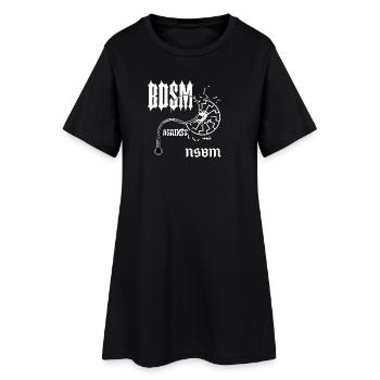 Contraste gothique BDSM - Robe T-shirt Femme - noir - Devant