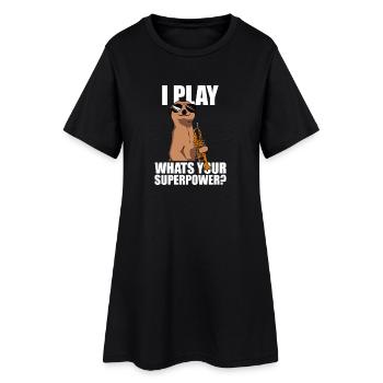 Je joue de la trompette - Robe T-shirt Femme - noir - Devant
