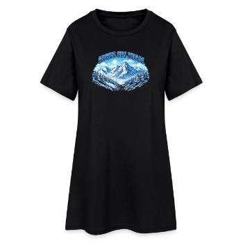 Après Ski Team Mountain Panorama - Robe T-shirt Femme - noir - Devant