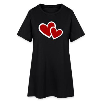 Muttertags Geschenk Mutter Muttertag Geschenkidee  - Frauen T-Shirt-Kleid - Schwarz - Vorne