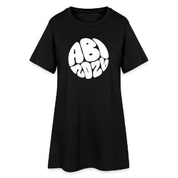 Motif de cercle de police de la police blob - Robe T-shirt Femme - noir - Devant