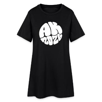 Ape Mind Bubble Art - Frauen T-Shirt-Kleid - Schwarz - Vorne