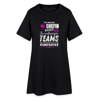 Chefin dieses Zuverlässigen Teams Chefin Geschenke - Robe T-shirt Femme - noir - Devant