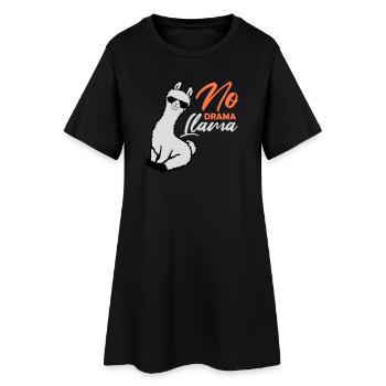 Pas de drame Lama Lunettes de soleil cool assis détendu - Robe T-shirt Femme - noir - Devant