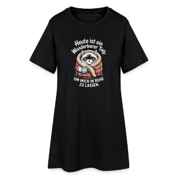 Une journée merveilleuse pour me laisser seule au bureau - Robe T-shirt Femme - noir - Devant