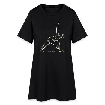 CONTOUR DE L’ÂME - Trikonasana - Robe T-shirt Femme - noir - Devant