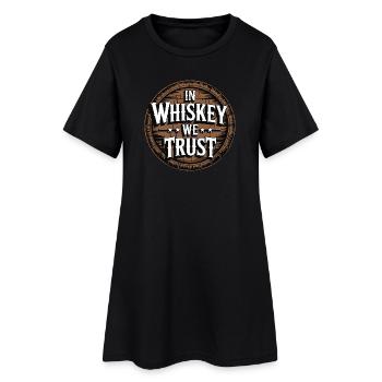 Dans le whisky, nous faisons confiance au whisky, la phrase pour les connaisseurs - Robe T-shirt Femme - noir - Devant