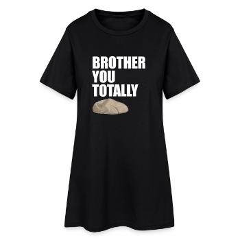 Frère, tu es vraiment génial, drôle de jeu de mots - Robe T-shirt Femme - noir - Devant