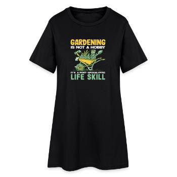 Plantes amoureuses de la vie Jardinage des plantes - Robe T-shirt Femme - noir - Devant