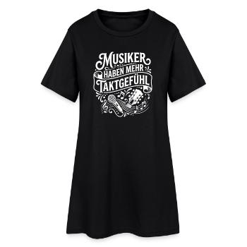 Les musiciens ont plus de diplomatie - Robe T-shirt Femme - noir - Devant