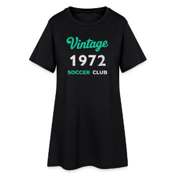 Millésime 1972 – Année de naissance rétro du club de football - Robe T-shirt Femme - noir - Devant
