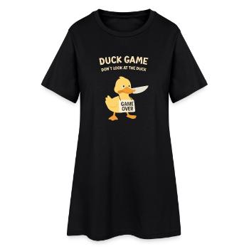 Duck Game Game Over Shield - Women’s T-Shirt Dress - black - Front