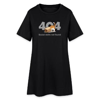 404 Compétences sociales non trouvées - Robe T-shirt Femme - noir - Devant