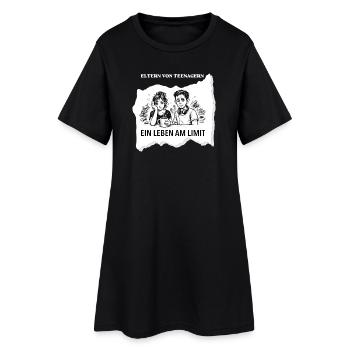 Une vie à la limite – parents d’adolescents - Robe T-shirt Femme - noir - Devant