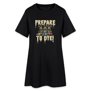 Préparez-vous à teindre le jeu de mots de Pâques Chasse aux œufs amusant - Robe T-shirt Femme - noir - Devant