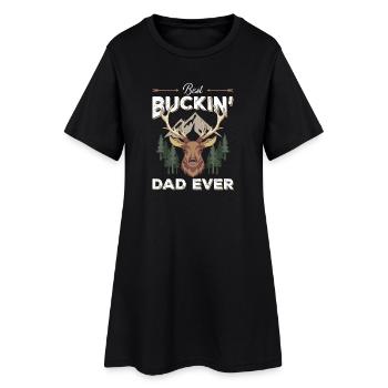 Meilleur Papa Buckin' De Tous - Robe T-shirt Femme - noir - Devant