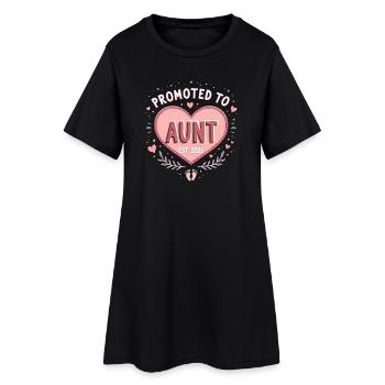 Tante 2026 Tante 2026 Befördert zu Tante 2026 - Frauen T-Shirt-Kleid - Schwarz - Vorne