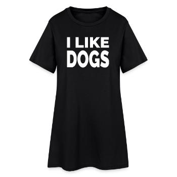 canine - Robe T-shirt Femme - noir - Devant