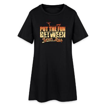 VTT VTT Vélo de Parole Descendance VTT - Robe T-shirt Femme - noir - Devant