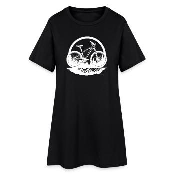 Mountainbiken - Frauen T-Shirt-Kleid - Schwarz - Vorne