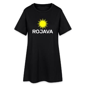 Rojava Kurdistan - Robe T-shirt Femme - noir - Devant
