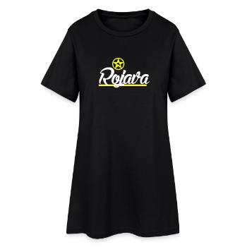 Kurde de Rojava - Robe T-shirt Femme - noir - Devant