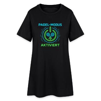 Mode padel activé - Robe T-shirt Femme - noir - Devant