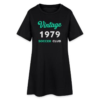 Vintage 1979 – Année de naissance rétro du club de football - Robe T-shirt Femme - noir - Devant
