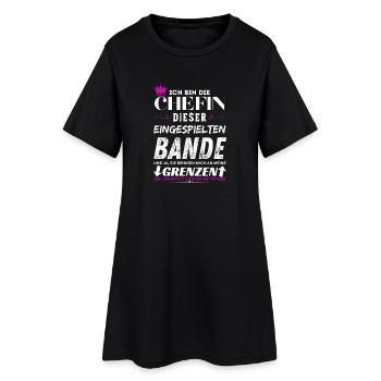 Chefin dieser Eingespielten Bande Chefin Geschenke - Robe T-shirt Femme - noir - Devant