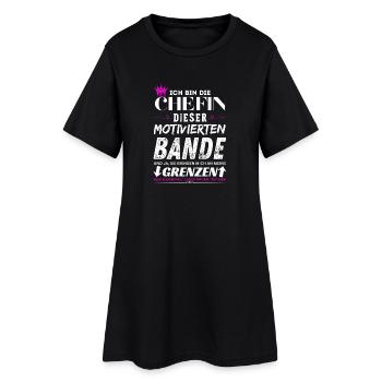 Chefin dieser Motivierten Bande Chefin Geschenke - Robe T-shirt Femme - noir - Devant