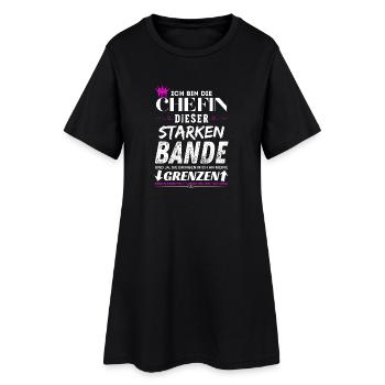 Chefin dieser Starken Bande Chefin Geschenke - Frauen T-Shirt-Kleid - Schwarz - Vorne