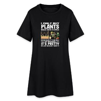 Toujours acheter des plantes Jardin des Amoureux des Plantes - Robe T-shirt Femme - noir - Devant