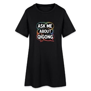 Qigong Tai Chi - Robe T-shirt Femme - noir - Devant