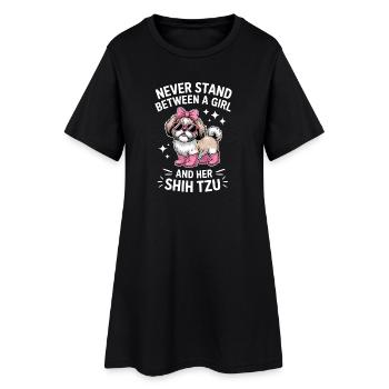 Shih Tzu Dictions Chiens Drôle Shih Tzu Cadeau Shih Tzu - Robe T-shirt Femme - noir - Devant