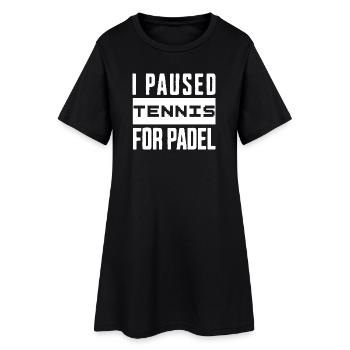 Tennis & Sweat à capuche ou coupe de padel pour joueurs de padel - Robe T-shirt Femme - noir - Devant
