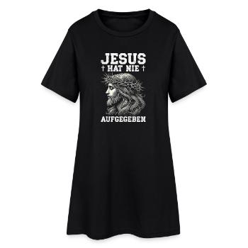Jésus n’a jamais abandonné l’Église chrétienne - Robe T-shirt Femme - noir - Devant