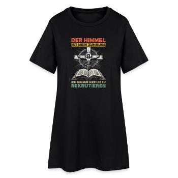 Der Himmel Ist Mein Zuhause Kirche Christlich - Frauen T-Shirt-Kleid - Schwarz - Vorne