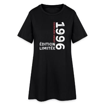 Année 1996 au style typographique vintage - Robe T-shirt Femme - noir - Devant