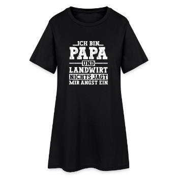 I'm a dad and farmer Spruch - Women’s T-Shirt Dress - black - Front