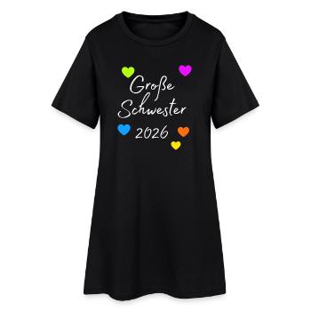 Grande Sœur 2026 Pression cardiaque - Robe T-shirt Femme - noir - Devant