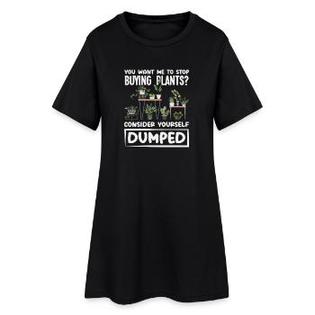 Jardinier amateur de plantes Hobby - Robe T-shirt Femme - noir - Devant