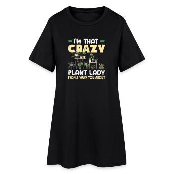 Amante des plantes Femme Plante Plantes drôles - Robe T-shirt Femme - noir - Devant