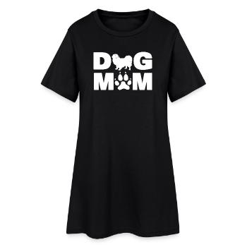 Cadeau de chiot empreinte de patte pour chiot tibétain d’épagneul, chien épagneul, - Robe T-shirt Femme - noir - Devant