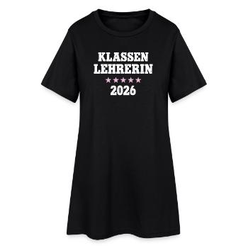 Professeur de classe Anniversaire Classes d’adieu Professeur - Robe T-shirt Femme - noir - Devant