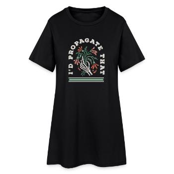 Amateur de plantes, je recommanderais cette plante - Robe T-shirt Femme - noir - Devant