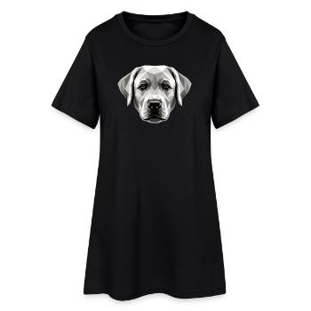 Le chien Labrador Retriever adore les jeunes labradors mignons - Robe T-shirt Femme - noir - Devant