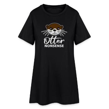 Otter Nonsense Lustig Wortspiel Otter Liebe Spruch - Frauen T-Shirt-Kleid - Schwarz - Vorne